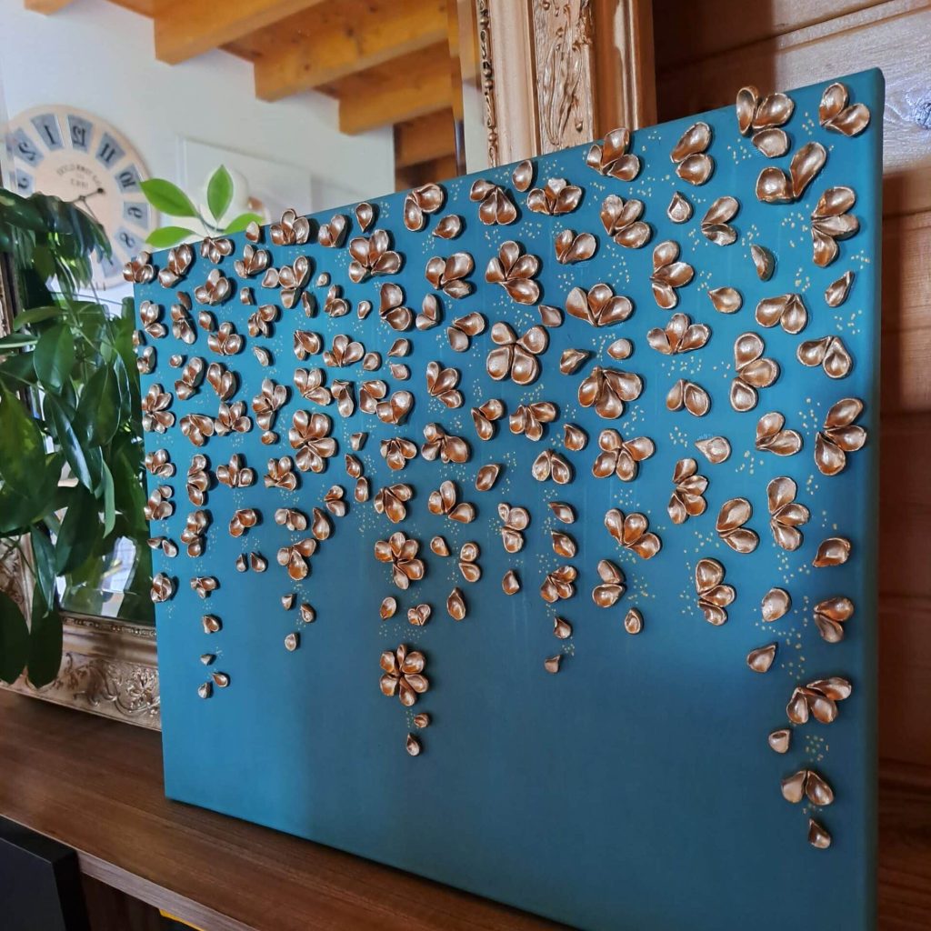 Toile Feuillage doré Peinture texture relief Bérénice C. Créatrice Artiste Graphiste webdesigner Infographiste Bourgogne 71 Saône-et-Loire Toile Feuillage doré Peinture texture relief Bérénice C. Créatrice Artiste Graphiste webdesigner Infographiste Bourgogne 71 Saône-et-Loire